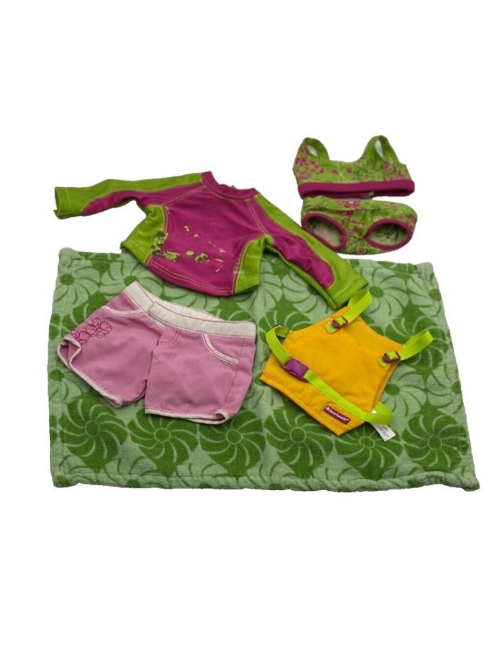 American Girl Jess Kayak Outfit 2 Molly Beach Towel Swimwear Beach Set